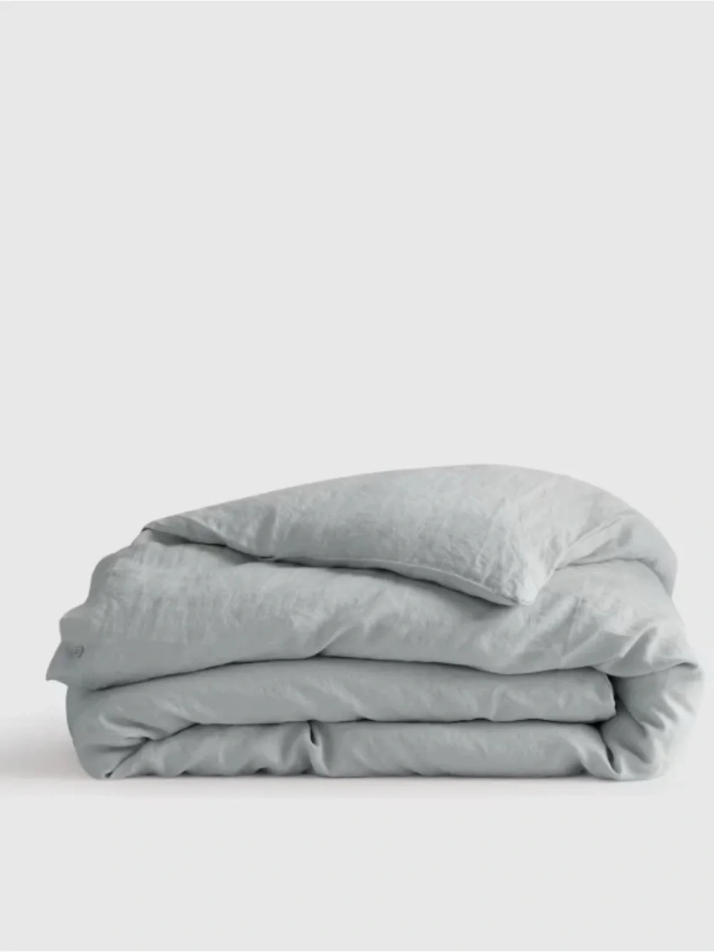 Quince European Linen Duvet Cover Mist King/Cal King (no shams)